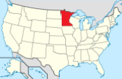 Minnesota Geografie Karte